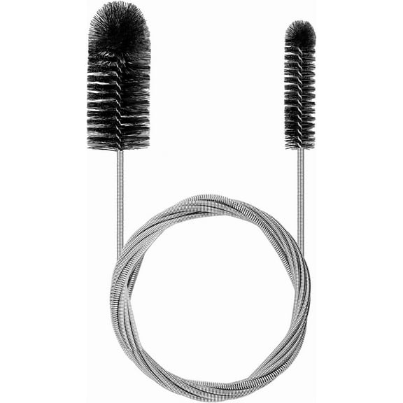 LIOUCBD Brush Long 200 cm Pipe Cleaning Spiral Hose Brush Pipe Cleaning Brush Drain Cleaner Spiral Brush Flexible Drain Brush for Pipes Narrow Drain Hole Black