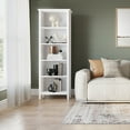 thumbnail image 4 of Simpli Home Artisan 72 inch x 26 inch Solid Wood Contemporary 5 Shelf Bookcase in White, 4 of 9
