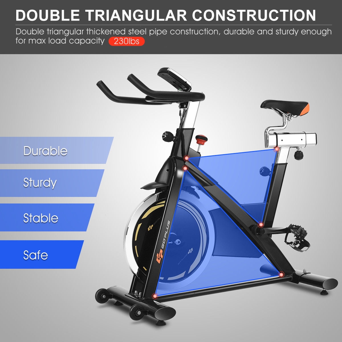 goplus adjustable exercise bike