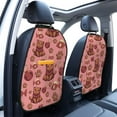 thumbnail image 2 of Classic Katong Cat Fish Pink BackSeat Car Organiser, Waterproof Scratchproof Car Seat Protector with Pocket for Kids Dogs Pets, Kick Mat Back Seat Protector, 2 Pack Back Seat Cover, 2 of 5
