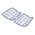 thumbnail image 1 of Unique Bargains 12x12' Extendable Motorcycle Cargo Net Luggage Debris Tie Down Net with Hooks Navy Blue 2 Pack, 1 of 6