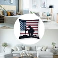 thumbnail image 5 of nygtbtfer Pillow Cover American Flag Decor Decorations Red Cushion Case for Sofa Couch White, 5 of 7