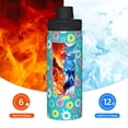 thumbnail image 5 of Haiem Donut Printed Sports Insulated Kettle 18oz stainless steel kettle Leak-proof Water Bottle,Double-wall Insulated Bottle for Travel,Sports,Fitness, 5 of 7