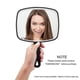 thumbnail image 2 of Hand Mirror, Black Handheld Mirror With Handle, 6.3" W X 9.6" L, 2 of 4