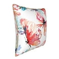 thumbnail image 2 of YFYANG Square Velvet Decorative Throw Pillow, 16"x16" Vintage Watercolor Butterfly Doodle Pattern Sofa Bed Cushion Pillows, 2 of 7