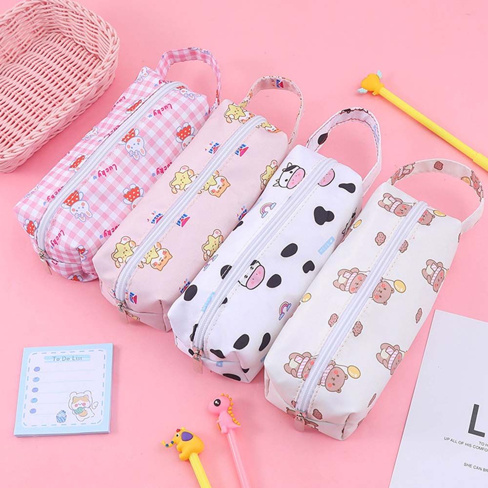 Animal Korea Style Roll Up Pencil Case For Girl Students Pen Storage Bag  School Pencil Box Stationery Escolar Kids Birthday Gift