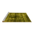 thumbnail image 2 of Ahgly Company Machine Washable Indoor Rectangle Oriental Yellow Industrial Area Rugs, 7' x 9', 2 of 4