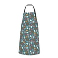 thumbnail image 2 of Pofeuu Skull cute organ Print Waterproof Apron with Pockets Adjustable Cooking Aprons Kitchen Bib for Baking Household Cleaning, 2 of 8