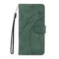 thumbnail image 2 of Compatible with iPhone 14 Plus Wallet Case, Protective Vintage Premium PU Leather Flip with Card Holders Kickstand & Wrist Strap Folio Case Cover for Men Women for iPhone 14 Plus, Green, 2 of 10