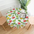thumbnail image 1 of ZICANCN Round Table Cloths 60 Inch, Fruit Doodle Table Cover Waterproof Washable Outdoor Picnic Tablecloth, 1 of 8