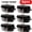 6pcs 16inch black, variant on 13 inch Black Enamel Carbon Steel Roaster Pan with Lid, Oval Roaster 6-Piece Set, Nonstick Turkey Roaster for Chicken Meat Vegetables, Even Heat Distribution, Dishwasher Safe