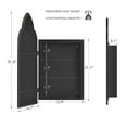 thumbnail image 3 of Soges Bathroom Medicine Cabinet with 3 Adjustable Storage Shelves, Wall Mounted Metal Framed Mirror Cabinet Recessed Medicine Cabinet, Cloud Shape Bathroom Mirror Cabinet, 19.7x31.5 Inches, Black, 3 of 9
