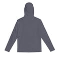 thumbnail image 7 of hlysgo Men's Sun Protection Shirt with Pockets Summer Long Sleeve Cooling Hooded Shirt for Outdoor Work Breathable Workout Hiking UV Clothing Dark Gray,L, 7 of 7