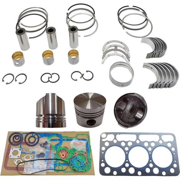D750 Engine Overhaul Rebuild Kit (No cylinder liner and valve) For Kubota D750 D750B D750-B Engine B5200 B5200D B5200E B7100HST-DT Tractor For Bobcat 453C 443 Loader