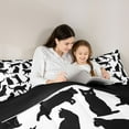 thumbnail image 5 of jejeloiu Abstract Cartoon Kitten Full Size Comforter Sets,Colorful Cute Cat Bedding Comforter Set,Blue White Bedding Sets For Girls,Super Cozy Room Decor Reversible,3pcs, 5 of 8