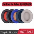 thumbnail image 2 of Replacement Ear Pads for Anker Soundcore Life Q10 Q20 Q30 Q35 Headphones Soft Foam Ear Cushions Protein Earmuffs, 2 of 15