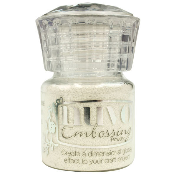 Nuvo Embossing Powder .74oz.Glacier White