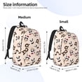 thumbnail image 2 of Disketp Panda Ice Creams Donuts print Canvas Backpack Lightweight Travel Daypack Student Rucksack Laptop Backpack-Small, 2 of 5