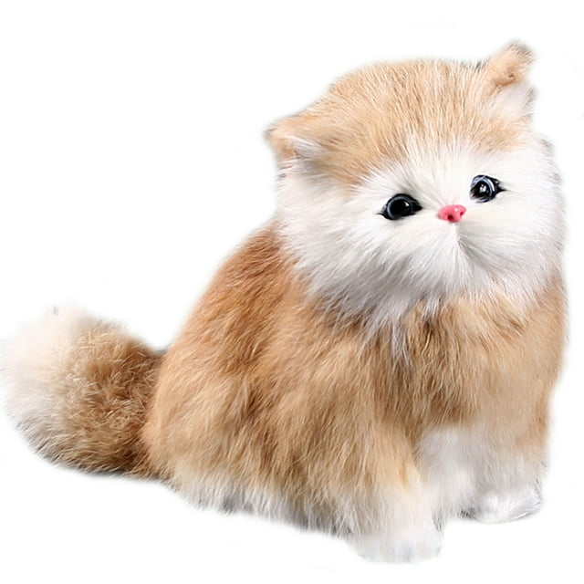 Kids Cat Toy Funny - Cute Simulated Electronic Kitten Toy Interactive Animal Toy