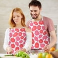 thumbnail image 3 of Pioneer Flower Floral Print Pattern Apron-Garden Aprons for Women with Pockets-Cotton Linen Waterproof Kitchen Cooking Gardening Aprons Adjustable for Kitchen,Cooking,BBQ and Salon 33x27 Inch, 3 of 7