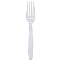DYJP U2020W 7" PS Extra-Heavy Weight Disposable Fork, White (Pack of 1000)