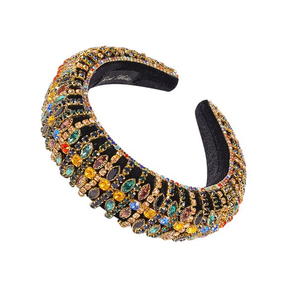 Fancy Headband Multi Wide Rim Vintage Style 1Pack 5.7x6.3x1.4in