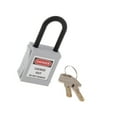 thumbnail image 1 of Langgg PL38-KD 38 mm PVC Curved Safety Lockout Padlock Grey, 1 of 9