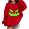thumbnail image 4 of Mercatoo Boys Girls Pullover Halloween Crewneck Long Sleeve Pumpkin Graphic Printed Sweatshirt Loose Warm Tops, 4 of 8