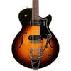 Godin Montreal Premiere Hollowbody Guitar with P90s & Bigsby Level 2 Sunburst 190839098405