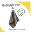 thumbnail image 3 of Remooble 4 Pack Magnetic Microfiber Cleaning Cloth Dry Erasers for Whiteboards - Towel Hangs on Metal Edged White Boards, Glassboards, and Blackboards Washable - 10'' X 10'', 3 of 6