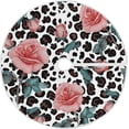 thumbnail image 1 of FMSHPON Watercolor Leopard Roses Pattern Xmas Christmas Tree Skirt Stand Mat for Holiday Party Decoration Indoor Outdoor 36 inches, 1 of 6
