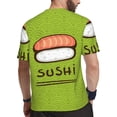 thumbnail image 2 of Rocae Fresh Sushi for Men's Mesh Quick-Dry Short Sleeve Workout T-Shirt,Mens Crew Neck Tee Lightweight Soft Classic T Shirts Small, 2 of 9