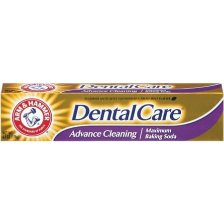 ARM & HAMMER Dental Care Fluoride Toothpaste, Advance Cleaning, Maximum Strength, Fresh Mint 6.30 oz (Pack of 4)