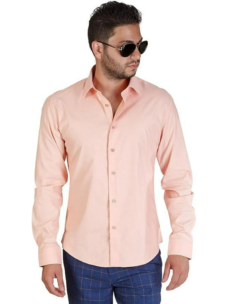 slim fit spread collar dress shirt Stacy Adams Shoes Chapman Dress Shirt Spread Collar White Size XL=17"-17.5"