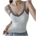 thumbnail image 1 of Liquidation d'Économies! BEFOKA Camisole d'Été pour Femmes, Camisole Décontractée en Liquidation pour Femmes, Camisole Unie Assortie pour Femmes avec Encolure Ronde, 1 of 4