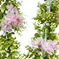 thumbnail image 5 of Enredaderas de flores artificiales con cerezos en flor, eucalipto, rosa, azul, decoración del hogar, flexibles, sin mantenimiento, 35 cm, 5 of 5