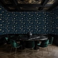 thumbnail image 5 of Peel and Stick Wallpaper Mystical Cosmic Gold Stars Crystals Moon Sun Planet Wall Mural 17.7in x 9.8ft Self Adhesive Removable Wall Paper Renter Friendly Wallpaper for Nursery Bedroom Cabinets, 5 of 8