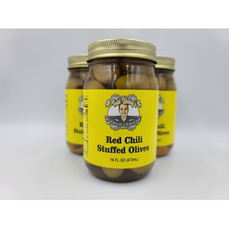 Todd Bosley's World Famous Red Chili Stuffed Olives 3 Pack