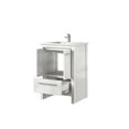 thumbnail image 3 of Lafarre 24 in W x 20 in D White Bath Vanity, White Quartz Top and Chrome Faucet Set, 3 of 6