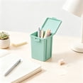 thumbnail image 4 of Tepsmf Macaron Color Rectangular Storage Box with Lid Desktop Plastic Small Organizer Container for Pens Crafts Desk Supplies, 4 of 6