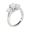 thumbnail image 2 of Aonejewelry 1/2 Ct. Three Stone Diamond Engagement Ring Crafted In 14k Solid White Gold, 2 of 4