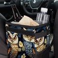 thumbnail image 6 of Owl Foldable Mini Car Trash Can with Lid and Leak-Proof Hanging Storage Bag, 6 of 6