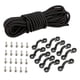 thumbnail image 2 of Kit de aparejos para cubierta de Kayak, tornillos de 20 piezas, hebillas en apariencia de C, cuerda elástica, cuerda elástica de 16,4 pies, Kit de, 2 of 4