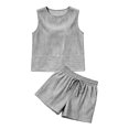 thumbnail image 5 of Arlun Women's Trendy Striped 2 Piece Sets Summer Sleeveless Crew Neck Tank Top Matching Drawstring Shorts Sets Casual Relaxed Fit Comfortable Beach Vacation Outfits 2026 Black L, 5 of 5