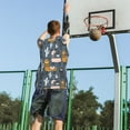 thumbnail image 5 of Naloa Llama and Cactus Basketball Jersey Reversible Men's Mesh Athletic Sports Shirts Training Practice S-4XL4X-Large, 5 of 6