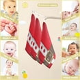 thumbnail image 3 of SKYSONIC Red Santa Gold Belt Baby Muslin Washcloths Face Towel, Merry Christmas Burp Cloths Cotton Wipes 5 PCS Infant Wash Cloth for Newborn Boys Girls 12"x12", 3 of 7