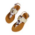 thumbnail image 2 of Chanclas de verano para mujer, zapatillas de tacón plano, sandalias, chanclas informales, zapatos de mujer Wmkox8yii nm6451, 2 of 8