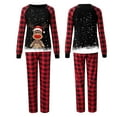 thumbnail image 2 of Baikeli Pyjamas de Noël pour la Famille, Ensemble de Pyjamas Assortis avec Graphique Drôle d'Orignal et de Cerf, Doux, à Carreaux Rouges et Noirs, Manches Longues, Tenue de Nuit, 2 of 4