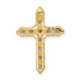 thumbnail image 4 of Real 14kt Yellow Gold Diamond Cross Chain Slide Mounting; for Adults and Teens; for Women and Men, 4 of 4
