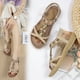 thumbnail image 4 of Sandalias de playa con diamantes de imitación y flores planas bohemias Wmkox8yii  nm1184, 4 of 8